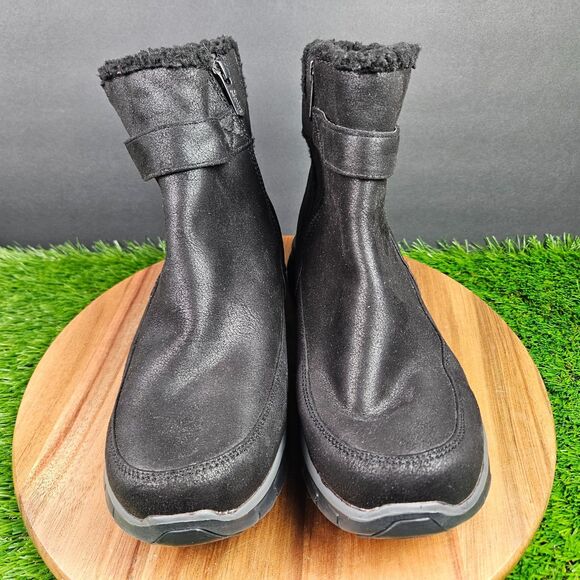 Skechers Synergy Diva Lane Boots Womens 10 Black Zip Buckle High Top Memory Foam - Picture 7 of 12